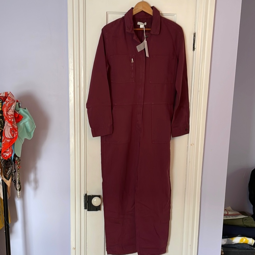 Outerknown Burgundy Jumpsuit NWT